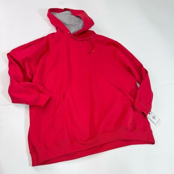 Champion Hoodie Mens 4XB Solid Red Pullover Logo Kangaroo Pocket New - Picture 1 of 8